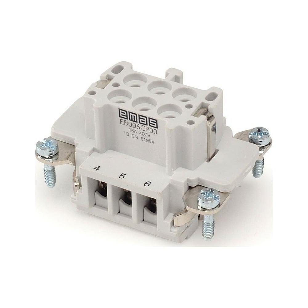 Гнездо, для разъёма 6 полюсов, 16A EB006CP00