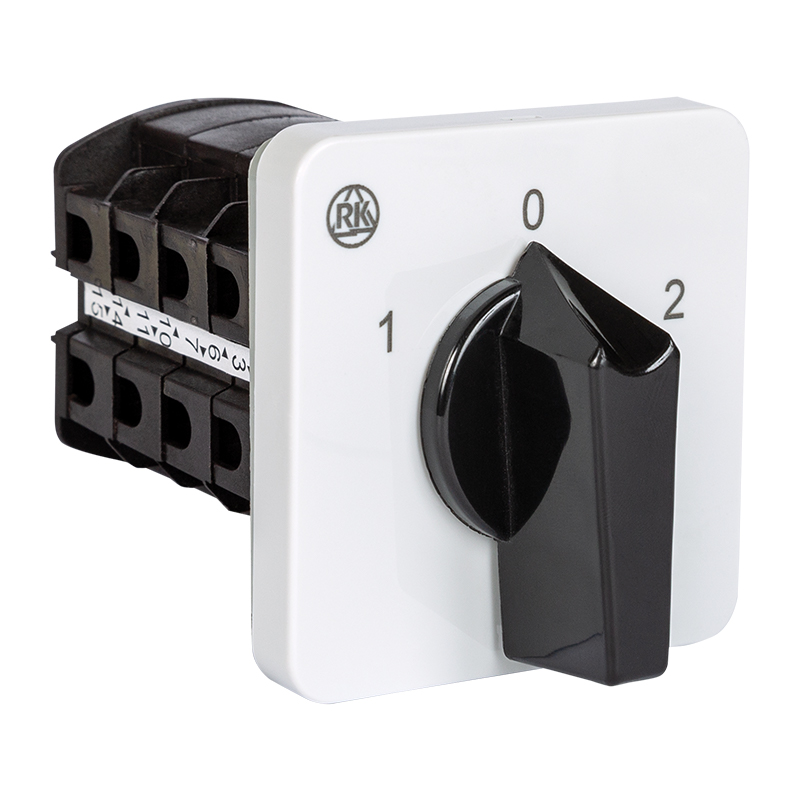 Переключатель BS 16 53 U, 3P, 20A, тип 1-0-2 (60°), 3NO на 1_2, на дверь, фронт IP40