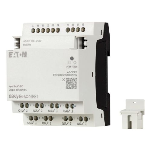 Модуль расширения EASY-E4-AC-16RE1 Eaton Moeller® series EASY I/O expansion, For use with easyE4, 100 - 240 V AC, 110 - 220 V DC (cULus: 100-110 V DC), Inputs expansion (number) digital: 8, screw terminal