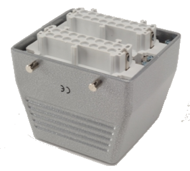 Кожух с гнездом металлический, 32 полюса, 16A, верхний ввод (PG 21), IP65 EBM32PU30