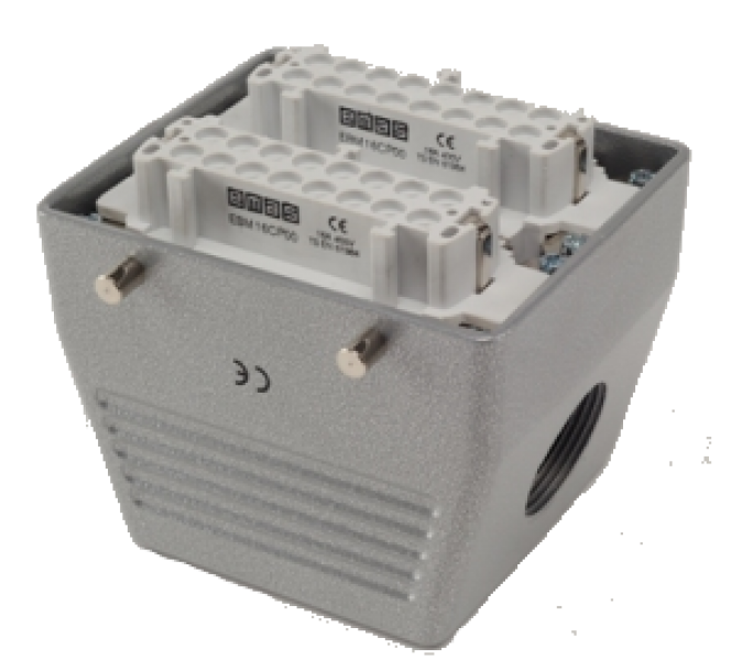 Розетка, боковой ввод, 32 полюса, 16А