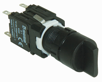 Переключатель на 3 положения с возвратом из одного положения (2Н.О)