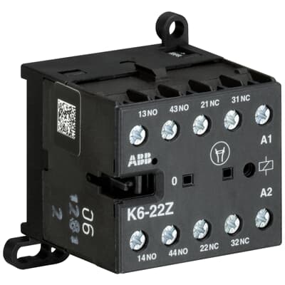 Реле мини-контакторное K6-22Z-80 220...240VAC, 2NO+2NC 4A-AC15