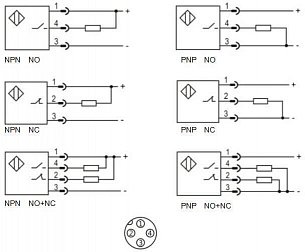 Оптический датчик LANBAO PR30-BC50DNC-E2