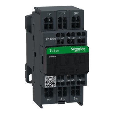 КОНТАКТОР D 3Р, 12 A, НО+НЗ, 110V 50/60 ГЦ, ПРУЖИННЫЙ ЗАЖИМ
