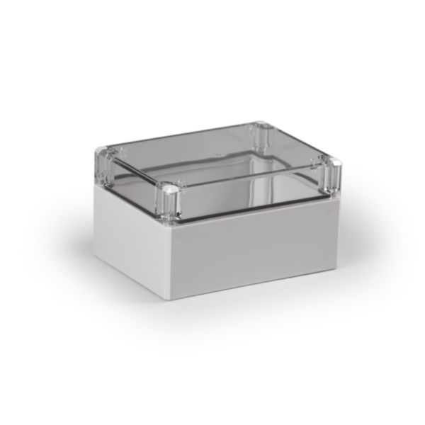 Корпус Ensto Cubo D 120 x 160 x 91 мм, глухая стенка, прозрачная крышка, ABS, IP 66/67