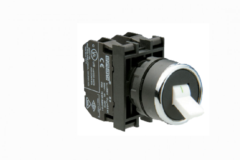 Кнопка тумблер (1НО+1НЗ), серия B (250В AC, 4А), IP50 B102C