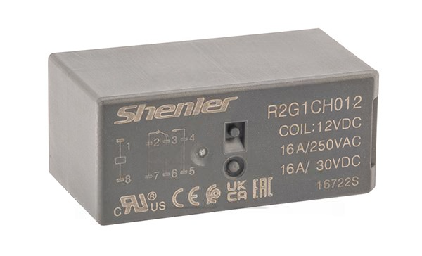 Реле R2G1CH012, 1CO, 16A(250VAC/30VDC), 12VDC, растр. 5mm