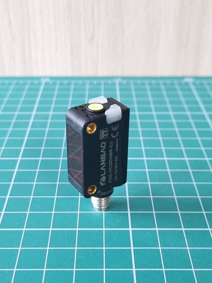 LANBAO PSE-YC35DNBR-E3 оптический датчик 32,5x20x12мм NPN NO/NC Sn=350мм BGS (D-тип) разъем M8