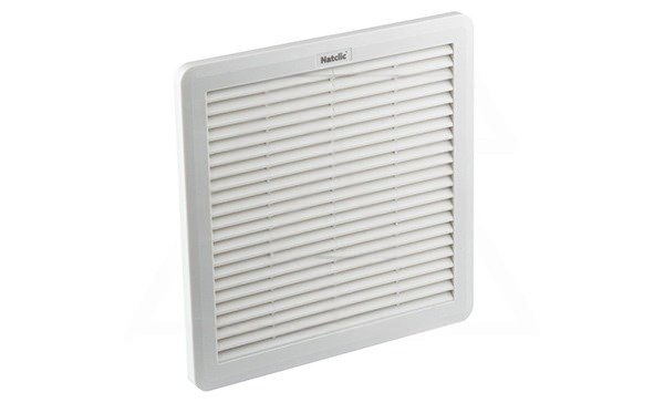 Фильтр-решетка SFF, габариты 200x200x35мм, вырез 177x177мм, степень фильтрации 94%, IP54, RAL7035