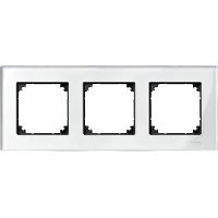 MERTEN M-Elegance РАМКА стеклянная 3 поста, БРИЛЛИАНТ, SM