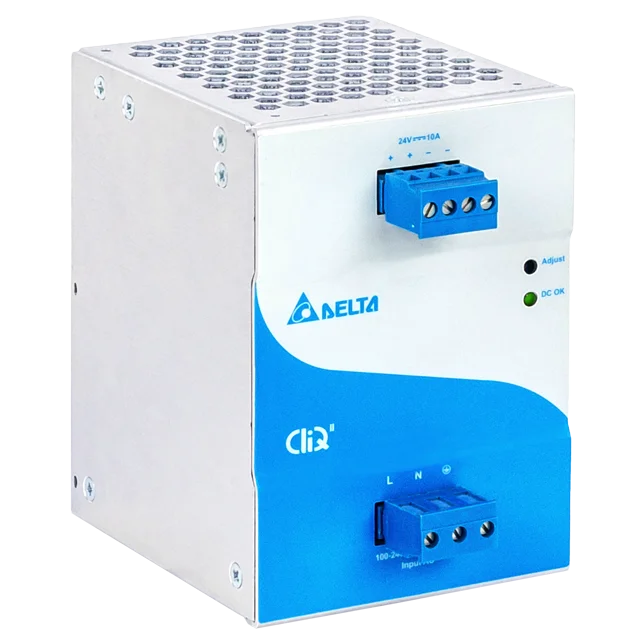 Блок питания импульсный CliQ II, 240W, 10A, 85_264VAC (120_375VDC) / 24VDC, DIN35, клемн.колодка, ал.корпус