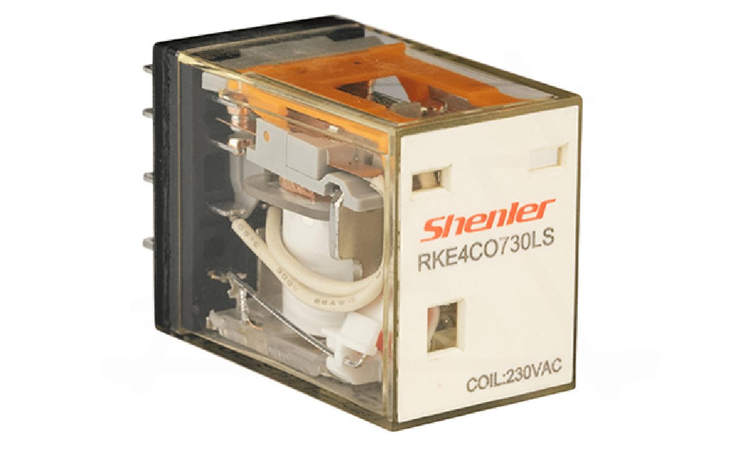 Реле RKE4CO730LS, 4CO, 5A(250VAC/30VDC), 230VAC, LED, IP62