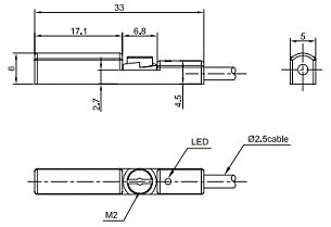 Датчик для цилиндров LANBAO FT051EWNO-030E1