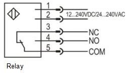 LANBAO PTL-DM5SKT3-D оптический датчик 88x65x25мм Реле 12-240 DC / 24-240 AC Sn=5м (R-тип) клеммы