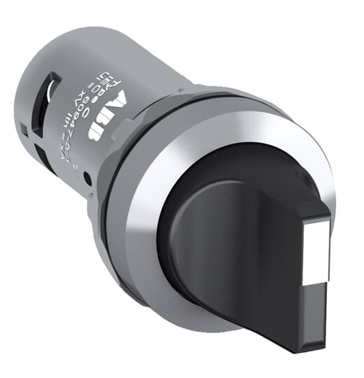 Переключатель C3SS1-30B-20 3-х позиционный черный 2НО с фиксацией