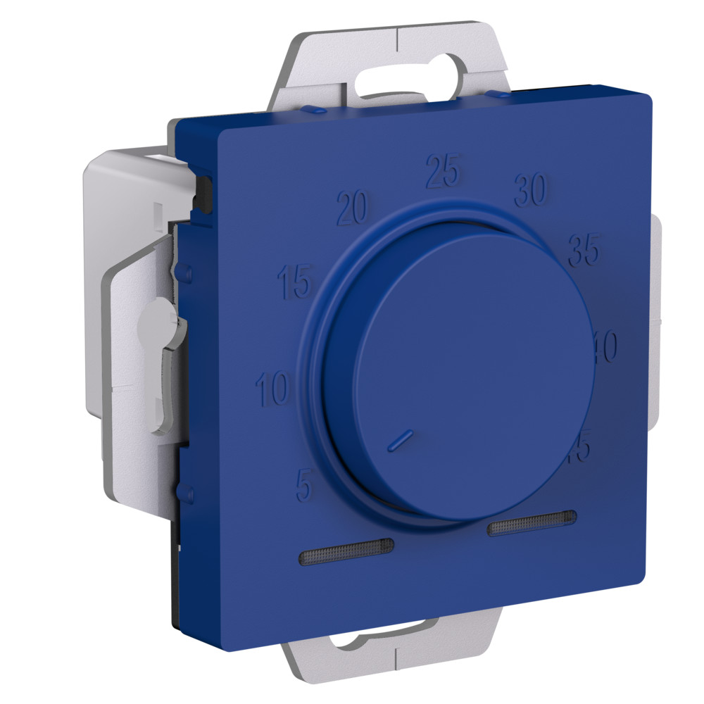 ATLASDESIGN ТЕРМОСТАТ электронный для теплого пола с датчиком, 10A, механизм, АКВАМАРИН