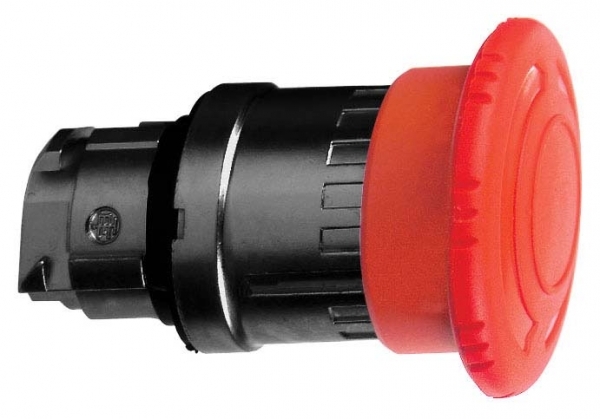 КНОПКА АВАР.ОСТАНОВА с черным металлическим основанием, возврат поворотом ZB4BS8447