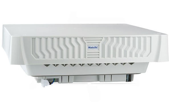 Вентилятор RFF потолочный с фильтром 130Вт, 870м3/ч, 230VAC, габариты 396x399x130мм, IP55, RAL7035