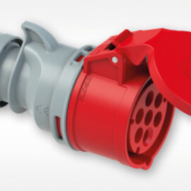 Розетка кабельная 16A/400V/6P+E/IP67 PCE (2172-6v)