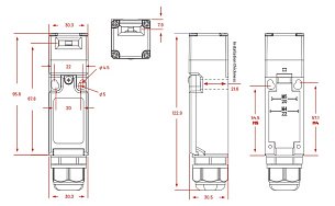 Lanbao Замок безопасности NEW SLAS-MT3C-D