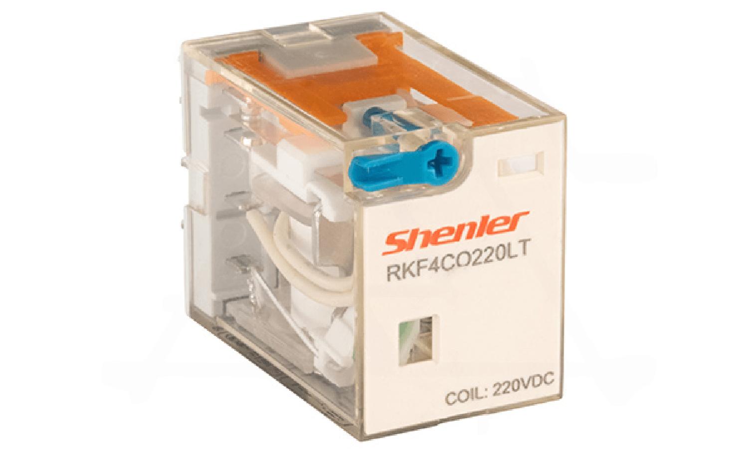 Реле RKF4CO220LT, 4CO, 6A(250VAC/30VDC), 220VDC, мех. индикация, тест-кнопка с блокировкой, LED