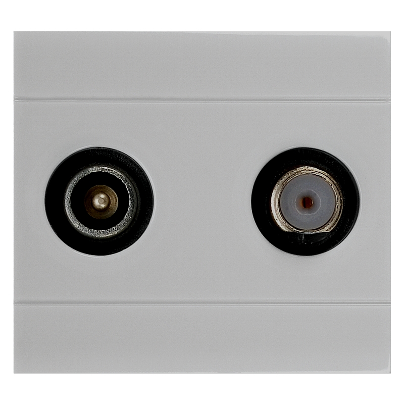 Розетка телевизионная TV+SAT, 2M, EVOLUTION