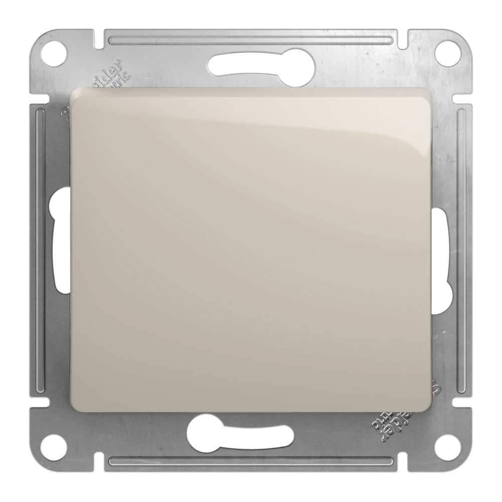 GLOSSA 1-клавишный ПЕРЕКЛЮЧАТЕЛЬ, сх.6, 10AX, механизм, МОЛОЧНЫЙ