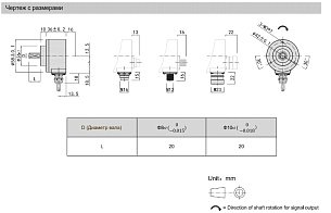 LANBAO ENA58S8-RS1716JD-T абсолютный энкодер