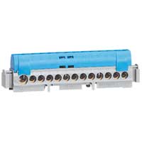 Клеммная колодка Legrand "синяя" 1х6-25+12х1.5-16мм2, L=113мм (004844)