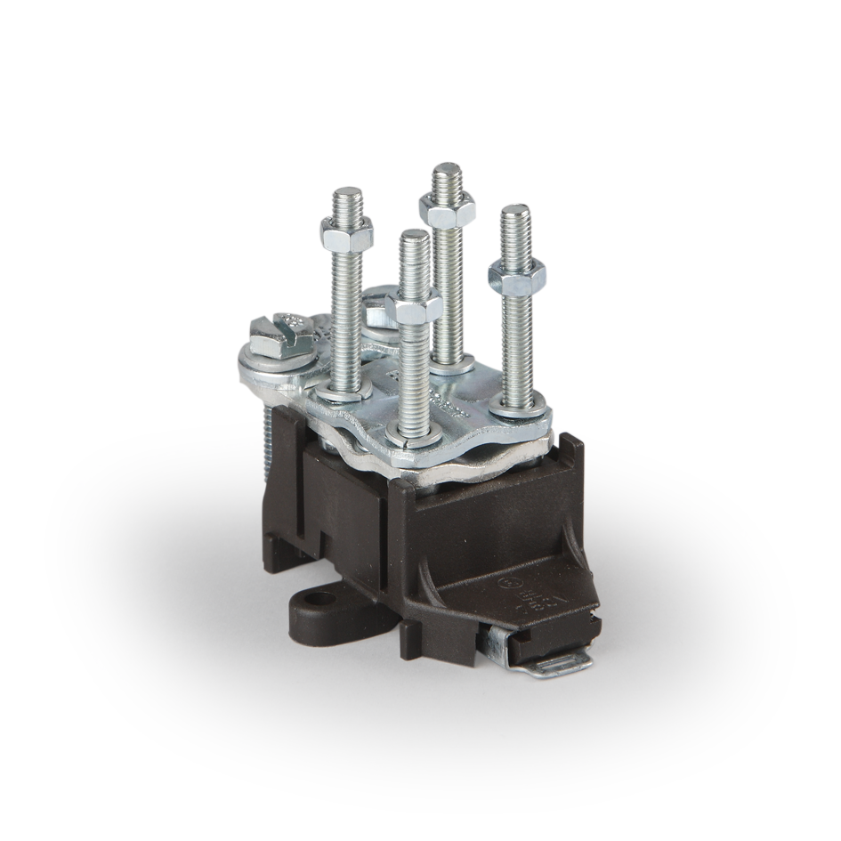 Распределительный блок Cu 10-70 мм² + 2, 5-70 мм², полиамидная основа, 750 В, 270 А