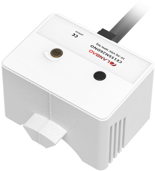 LANBAO CE15SN26DNO Емкостной датчик 26 мм, 10…30 DC, NPN, NO, незаподлицо, PBT, кабель, IP67