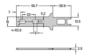 LANBAO ZJP-K3 ключ для замков безопасности