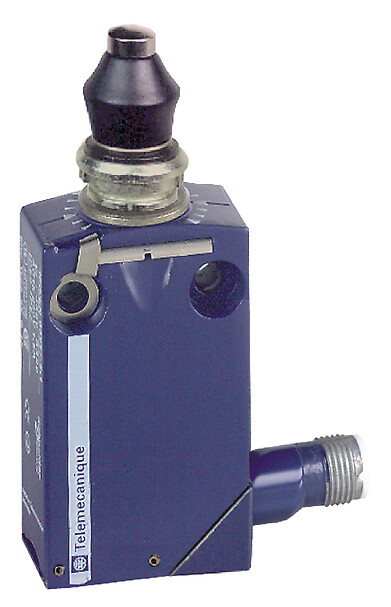 Limit switch, Limit switches XC Standard, XCMD, metal end plunger with nitrile boot, 1C/O, snap, M12