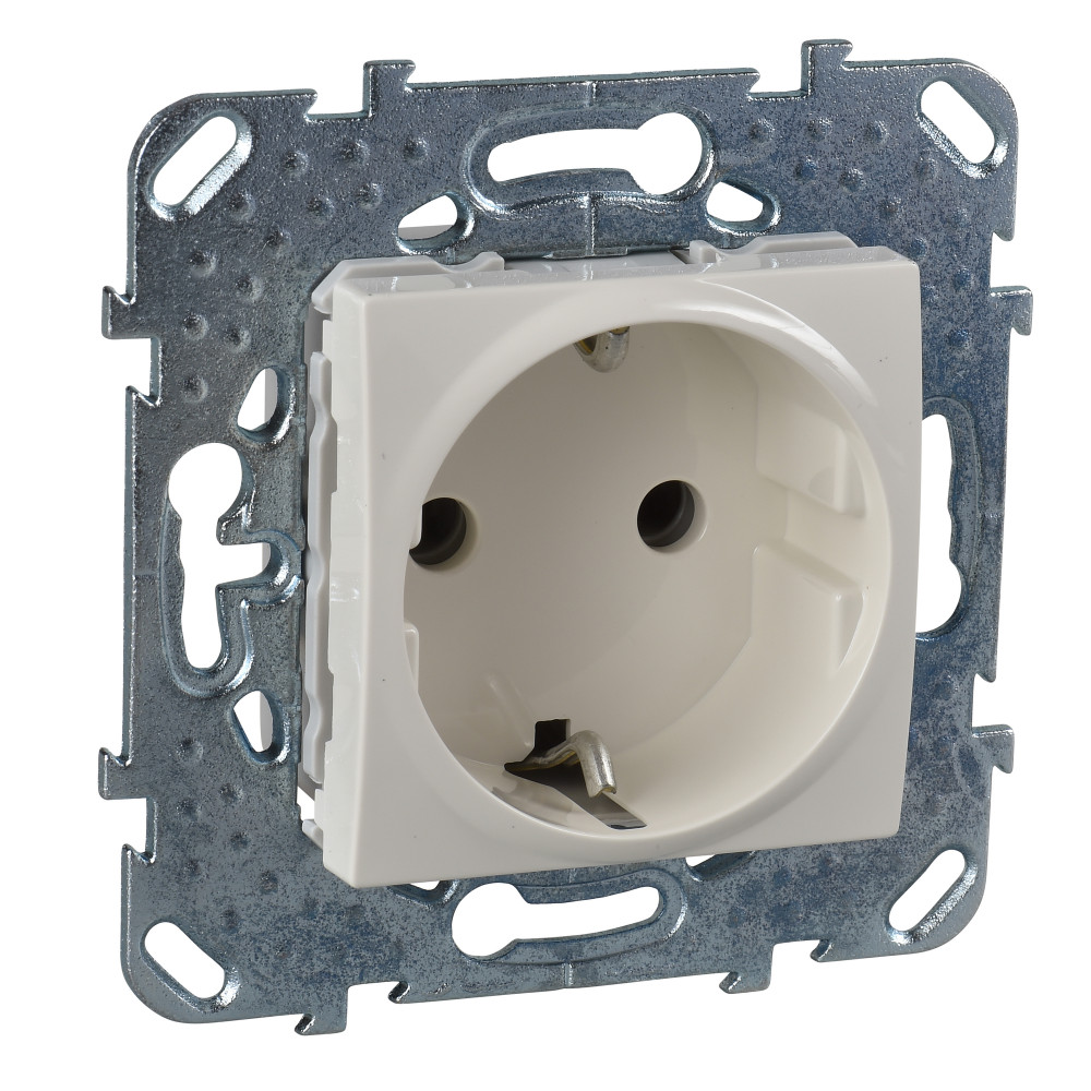 РОЗЕТКА С З/К (ВИНТ. ЗАЖИМ) БЕЖЕВЫЙ