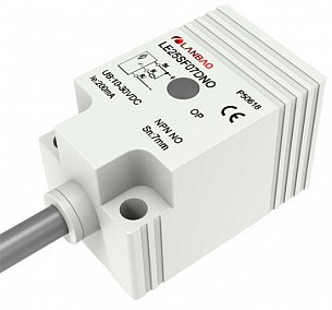 LANBAO LE25SN10DLO Индуктивный датчик 2-х проводный DC NO Sn=10 мм Кабель 2м