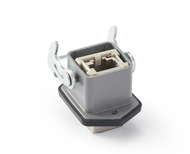Разъем, размер H3A, тип гнездо, 8P, 1,5A, 125V, RJ45, приборный, с фиксатором, металл, IP65, RAL 7037