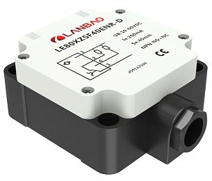LANBAO LE80XZSN70SBBY-D индуктивный датчик 80x40x98мм 2-х проводной NO+NC Sn=70мм клеммы