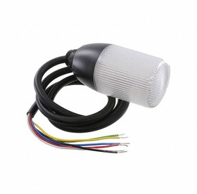 Маяк сигнальный Ø56мм, многоцветный, Uпит. 24V AC/DC, винтовое крепление M22, кабель 1м