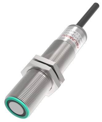 LANBAO UR18-CM1DNH Ультразвуковой датчик 60-1000 мм, 15-30 DC, NPN , режим гистерезиса, датчик диффузного отражения, никелированная латунь, разъем  м12 4-pin