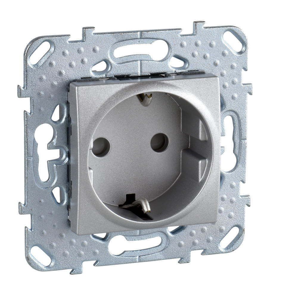 РОЗЕТКА С З/К СО ШТОРКАМИ (ВИНТ. ЗАЖИМ)