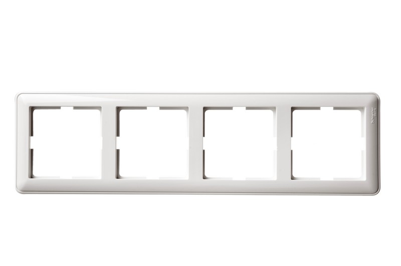 W59 4-постовая РАМКА, универсальная, БЕЛЫЙ