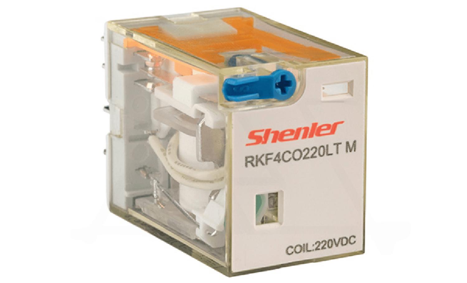 Реле RKF4CO220LTM, 4CO, 6A(250VAC/30VDC), 220VDC(0,65Un), RZA, мех. индикация, тест-кнопка с блокировкой, LED