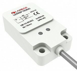 LANBAO LE68SN25DPO индуктивный датчик 40x20x68 Sn=25мм PNP NO кабель 2м