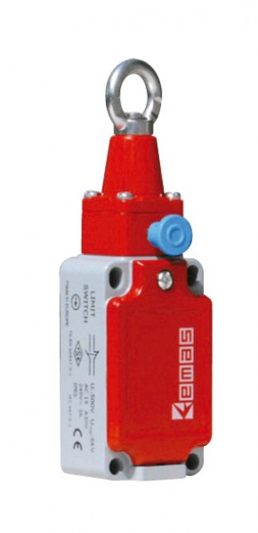 Концевой выключатель, привод металлическое кольцо, со сборосом (1НЗ+1НО, мгновенное сраб.), серия L52, металлический корпус (240В AC, 3А), IP65 L52K13HUM112