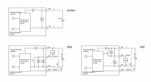 LANBAO PSR-TM20DNB-E2 оптический датчик 20м, NPN NO/NC, разъем M12, приемник