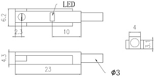 LANBAO FT05DLO Магнитный герконовый датчик NO кабель 2м