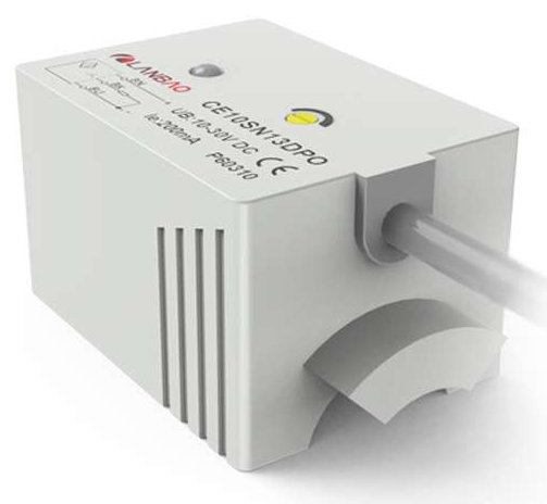 LANBAO CE10SN13DNO емкостной датчик 43x24x20мм NPN NO Sn=8...11м кабель 2м