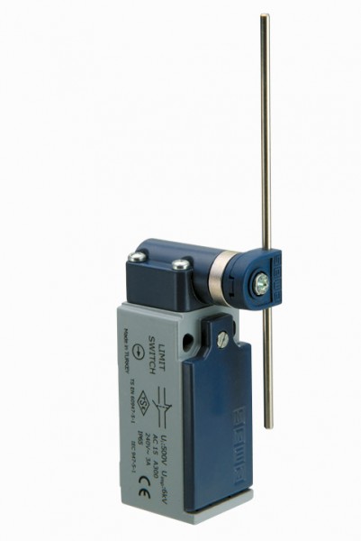 Концевой выключатель, привод металлический стержень (1НЗ+1НО, мгновенное сраб.), серия L51, металлический корпус (240В AC, 3А), IP65 L51K13REM121