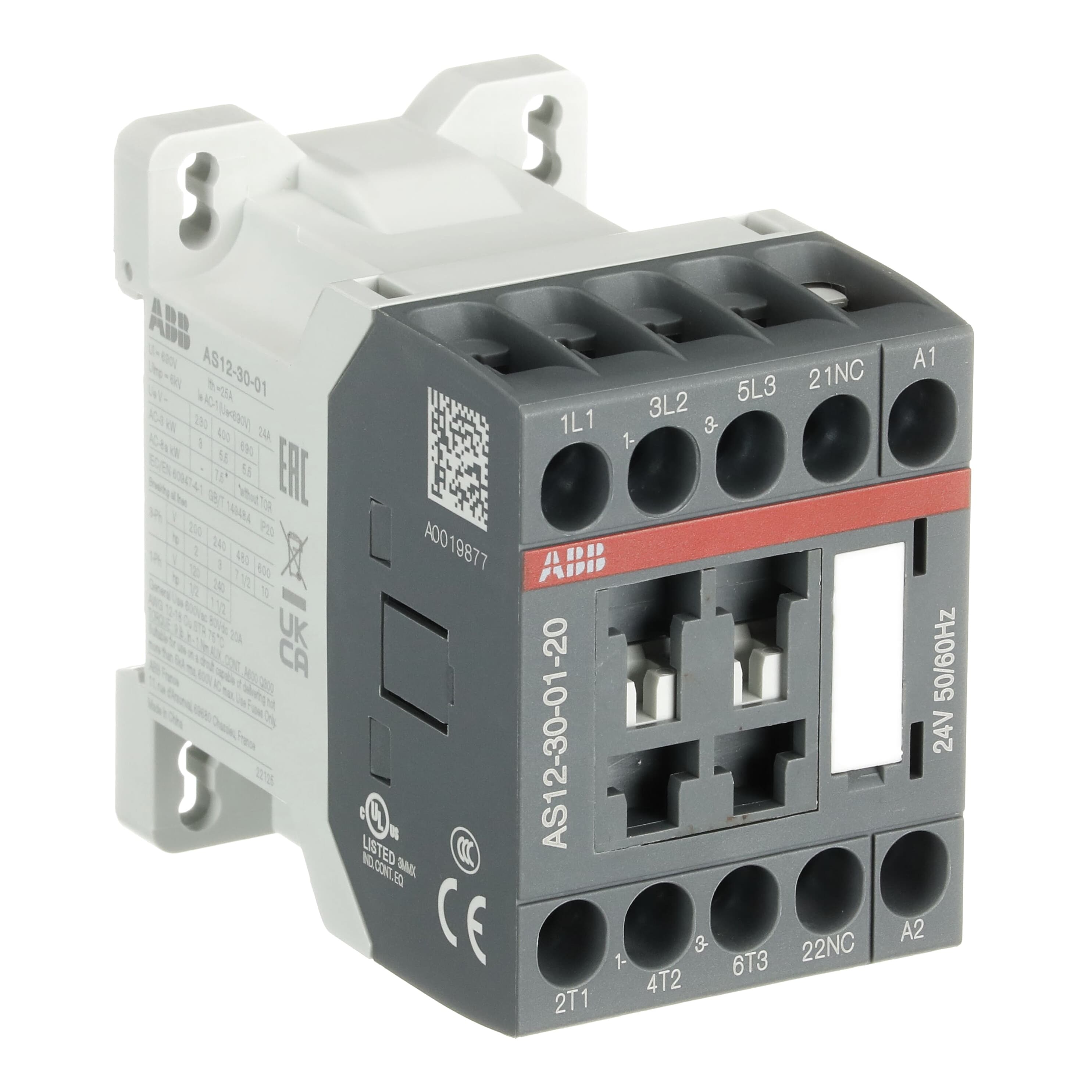 Контактор АВВ AS12-30-01-20 24V 50/60HZ